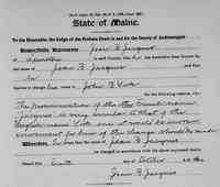 Jean Baptiste (John B) JACQUES (YORK) - 6 October 1900 Request for Change of Name